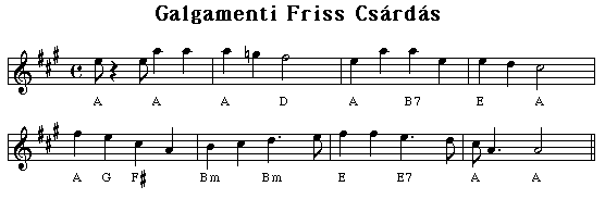 Galgamenti friss csárdás