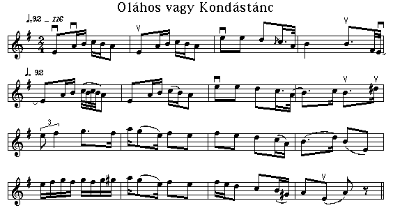 Oláhos vagy kondástánc